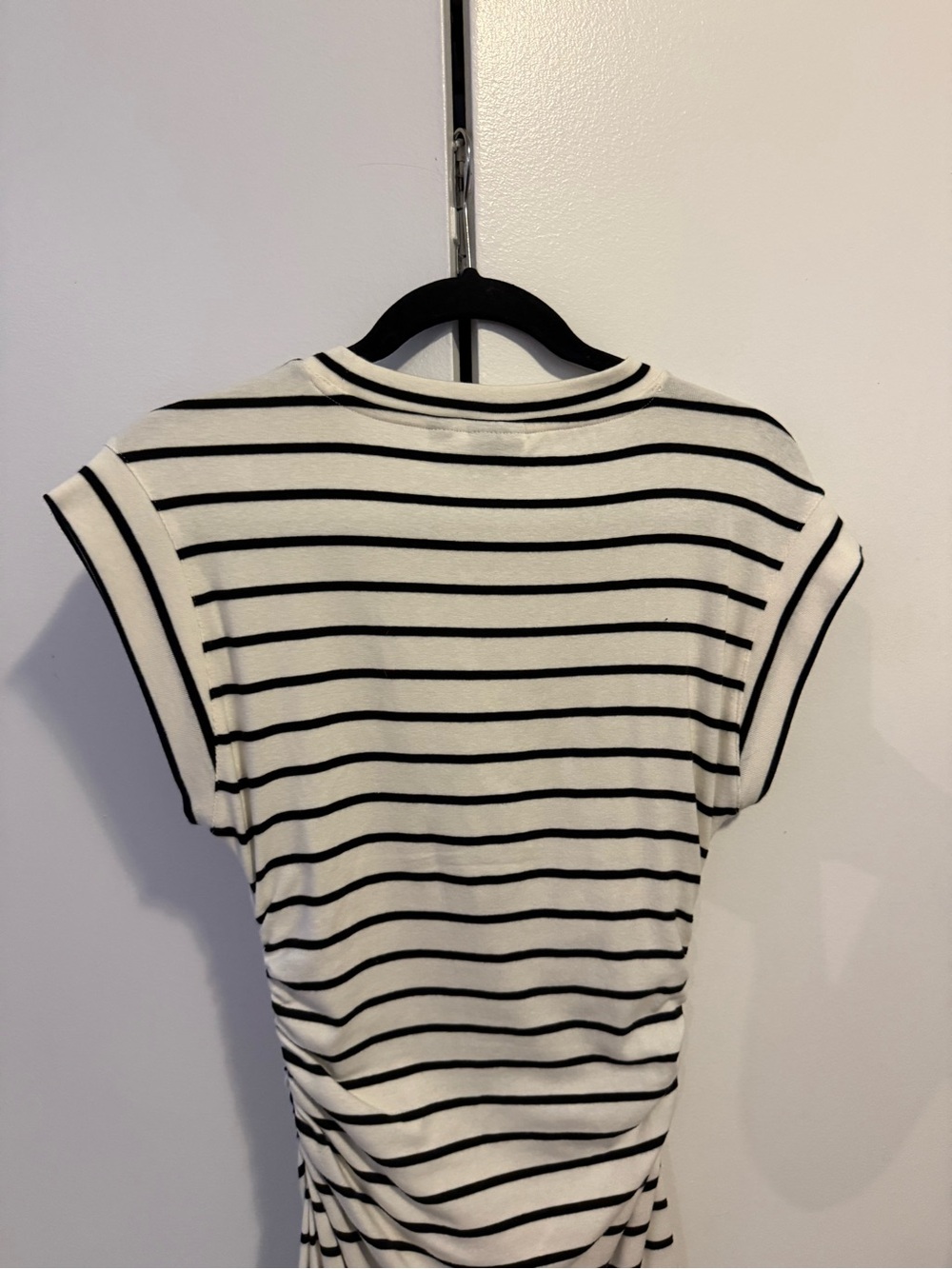 Gap Modern Rib Ruched Mini Dress. Size X-Small - Picture 4 of 5